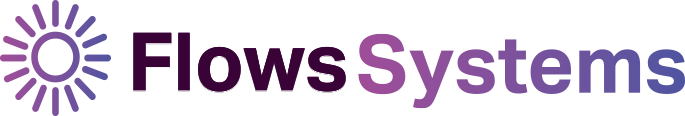 Logo for Flows Systems, a technology company specialized in optimized workflows and automation.